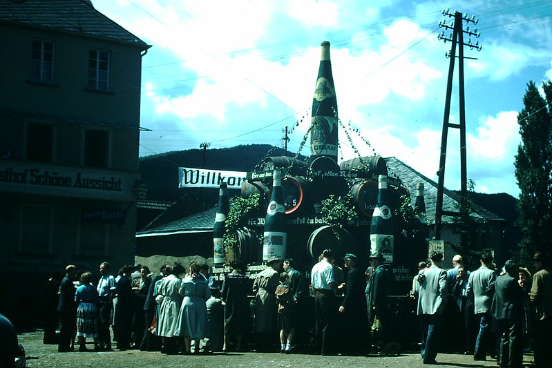 Wine Festival, Alf on Mosel, Germany, 1954