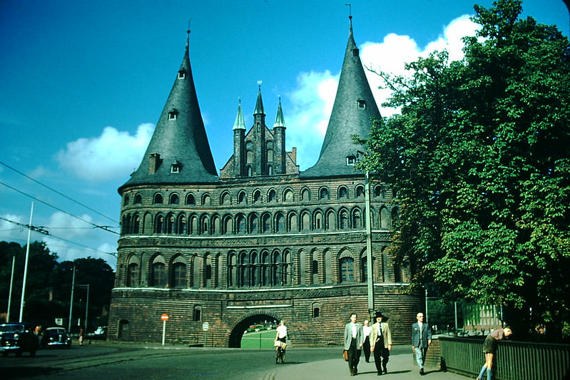 Entry Gate, Lubeck 1437, Germany, 1954.