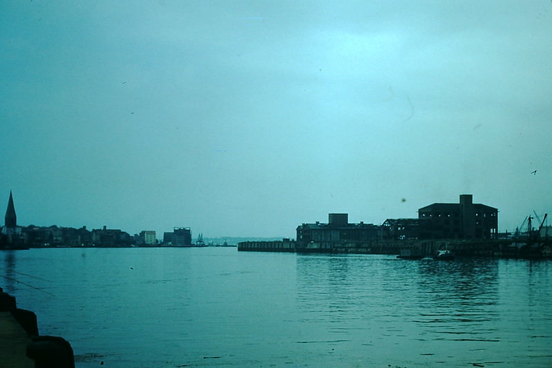 Head of Kielfiord, Kiel, Germany, 1954.