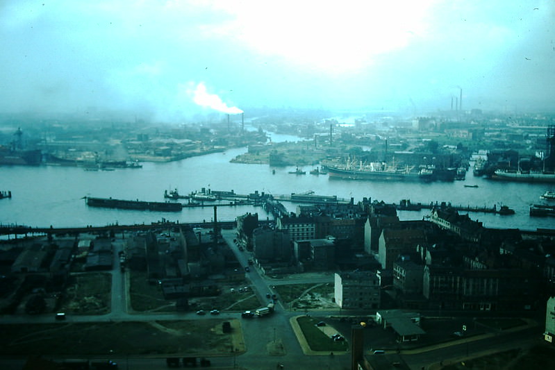 Elbe River, Hamburg, 1954