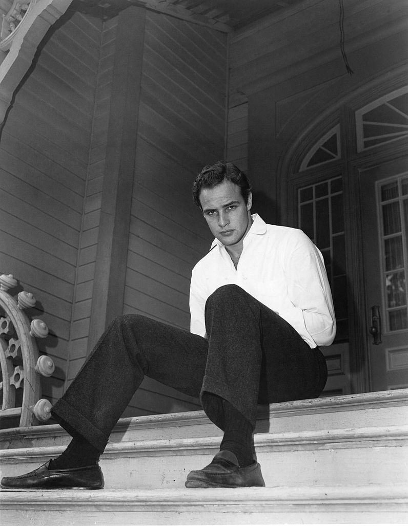 Marlon Brando poses for a portrait, 1953.
