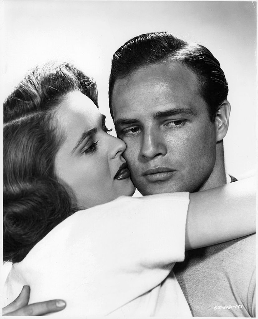 Marlon Brando with Mary Murphy, 1953.