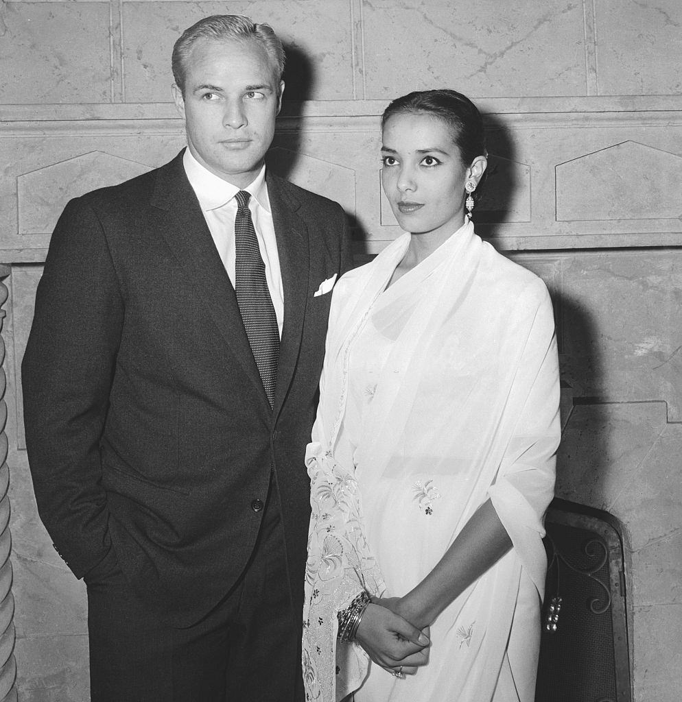 Marlon Brando with Anna Kashfi, 1957.