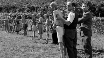 People living normal life with Mummies in Venzone, Italy
