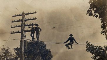 Wooden Utility Poles 1900s