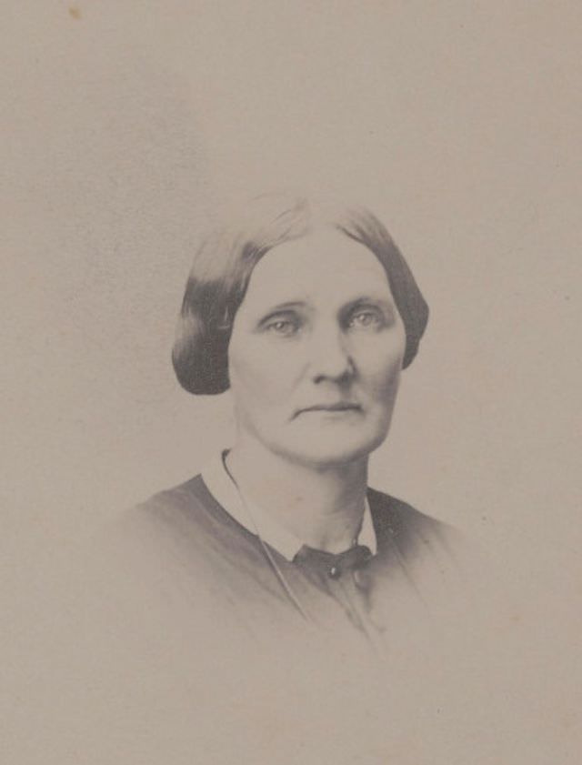 Mary Ann Bickerdyke, also known as "Mother to the Boys in Blue," who cared for wounded soldiers on nineteen battlefields, including Shiloh, Vicksburg, Chattanooga, and Atlanta.