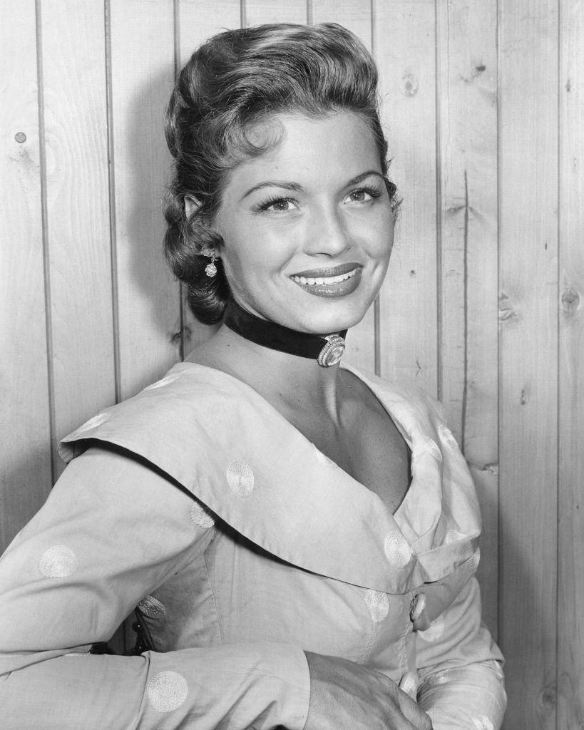 Angie Dickinson as Terry Weaver in the television series 'Broken Arrow', 1956.