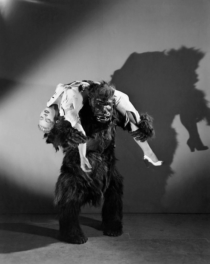 Barbara Payton in a scene from Bride of the Gorilla, 1952.
