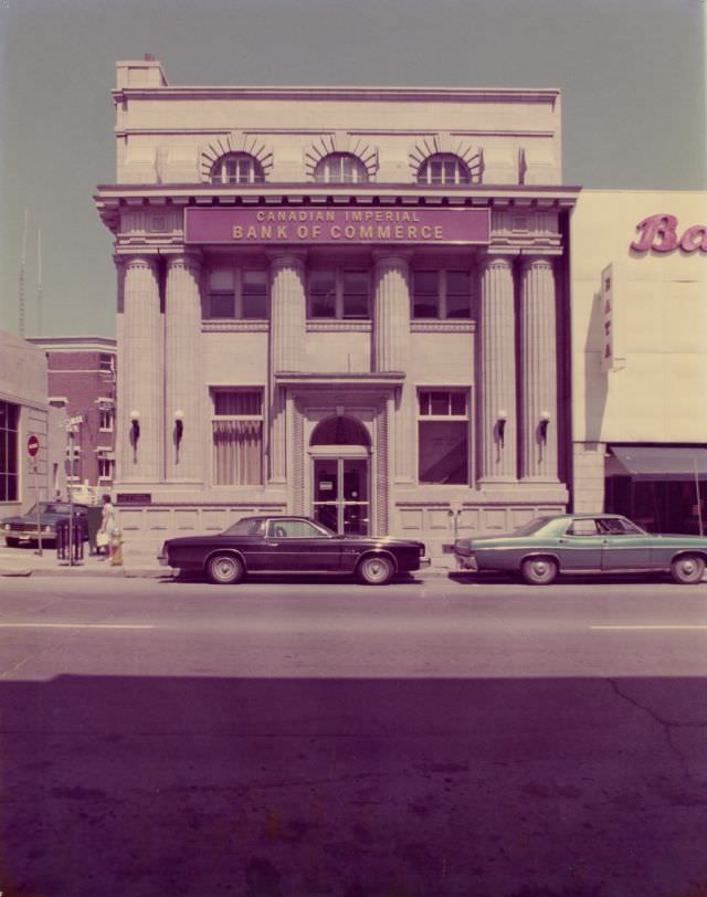 Canadian Imperial Bank of Commerce building at 237 Front Street, Belleville (southeast corner of Front & Campbell Streets)