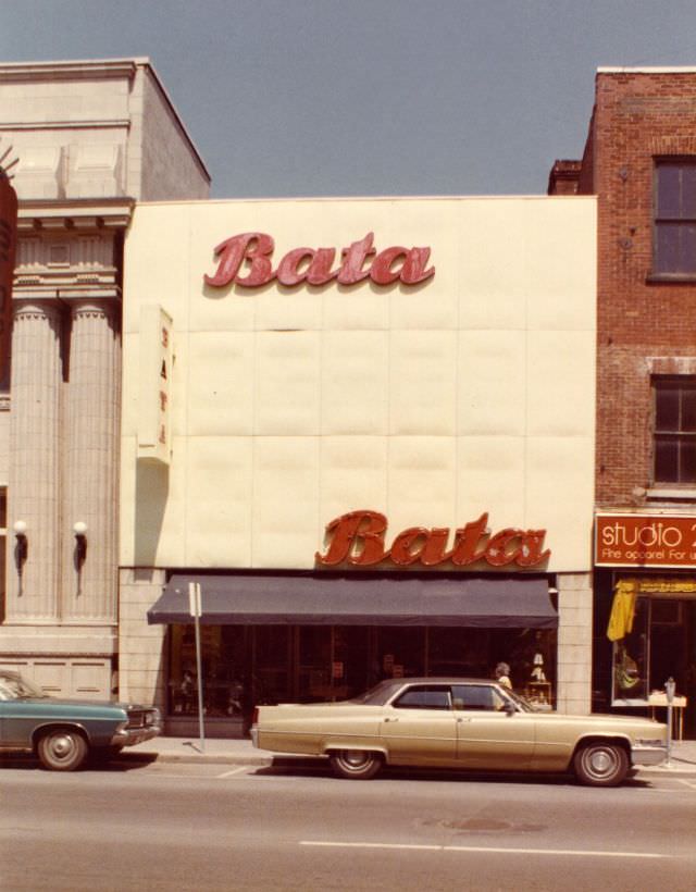 The Bata shoe store at 233 Front Street, Belleville
