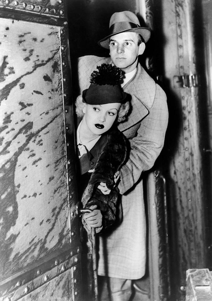 Betty Grable with Jackie Coogan, 1936.