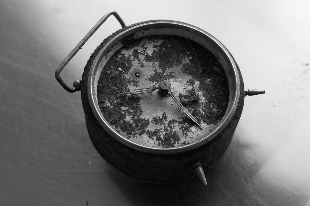 A clock found in a mass grave believed to hold the bodies of men from Srebrenica is stored in the morgue run by the ICMP