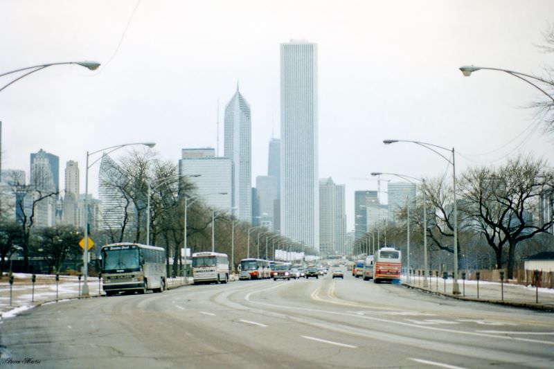 Columbus Drive, Grant Park, Chicago, February 1996