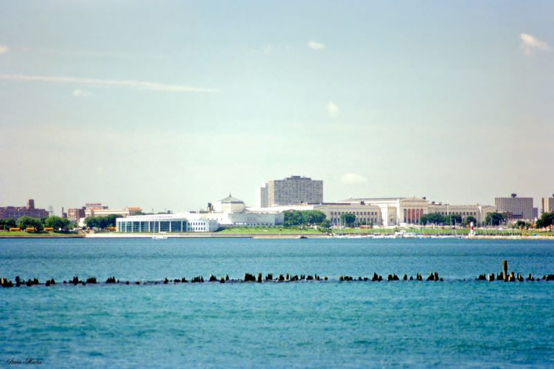 Museum Campus from Navy Pier, Chicago, July 1996