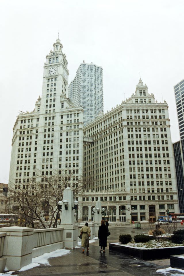 Wrigley Building, Chicago, February 1996