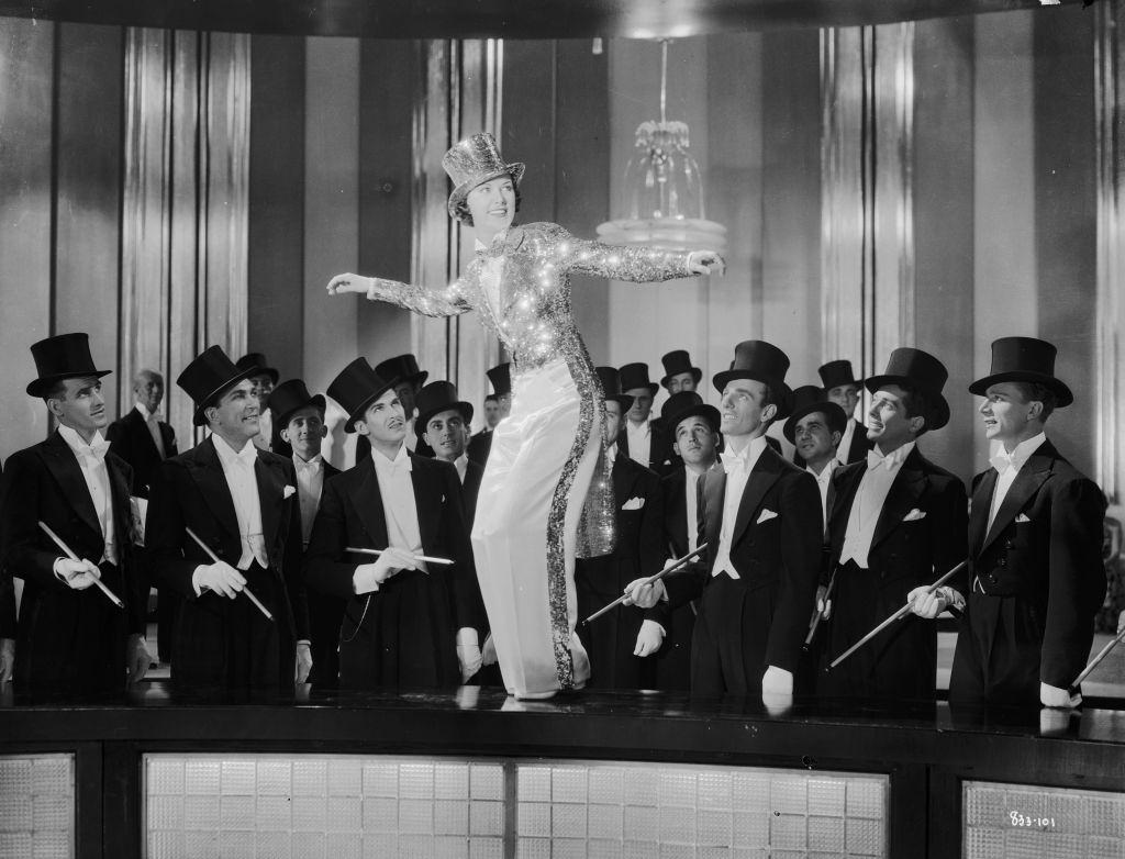 Eleanor Powell stars as tap-dancing sensation Irene Foster in the musical 'Broadway Melody of 1936'.