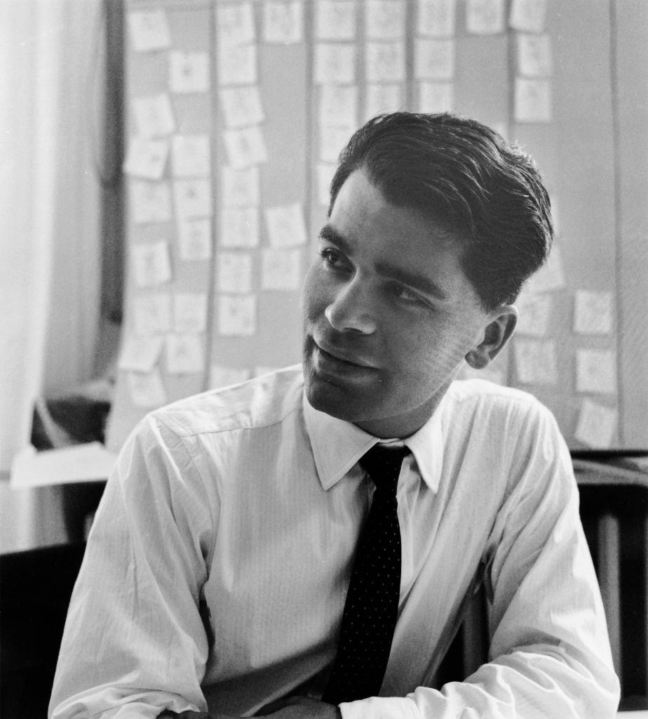 Karl Lagerfeld in his office, 1960.