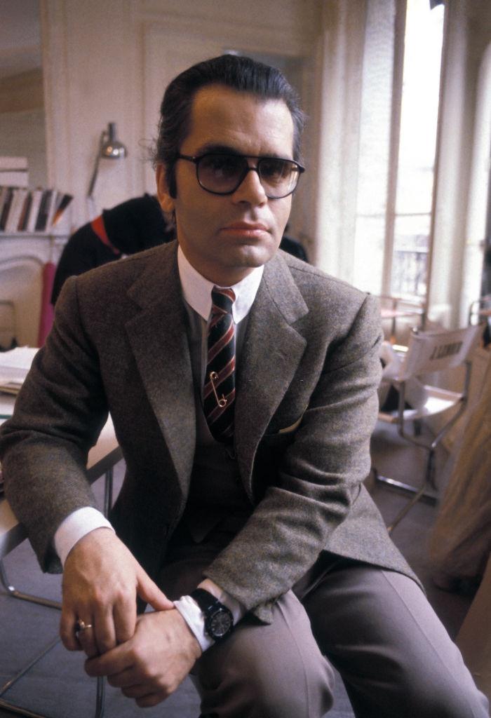 Karl Lagerfeld in Paris, 1960s.