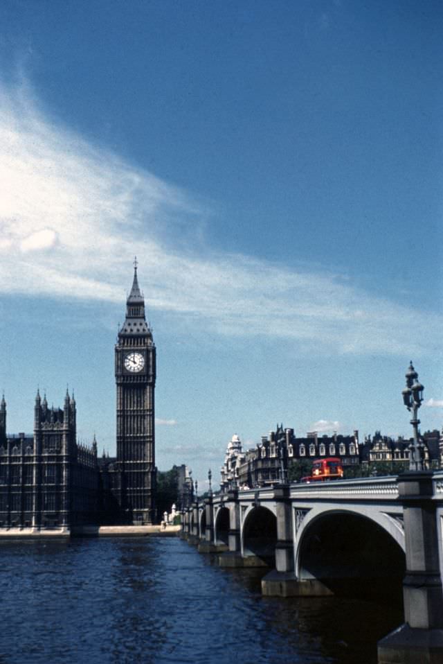 St Stephen's Tower (Big Ben) and Westminster Bridge, London