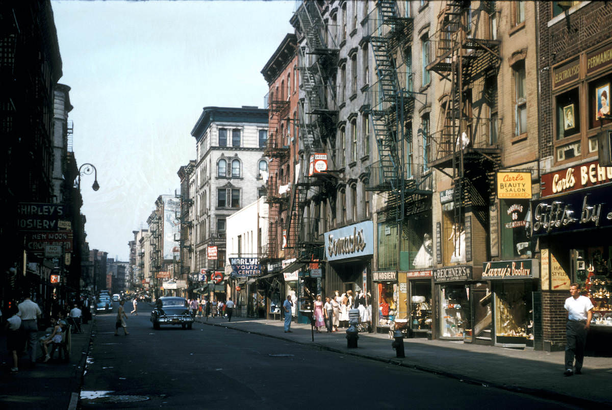 Lower East Side street scene, 1956