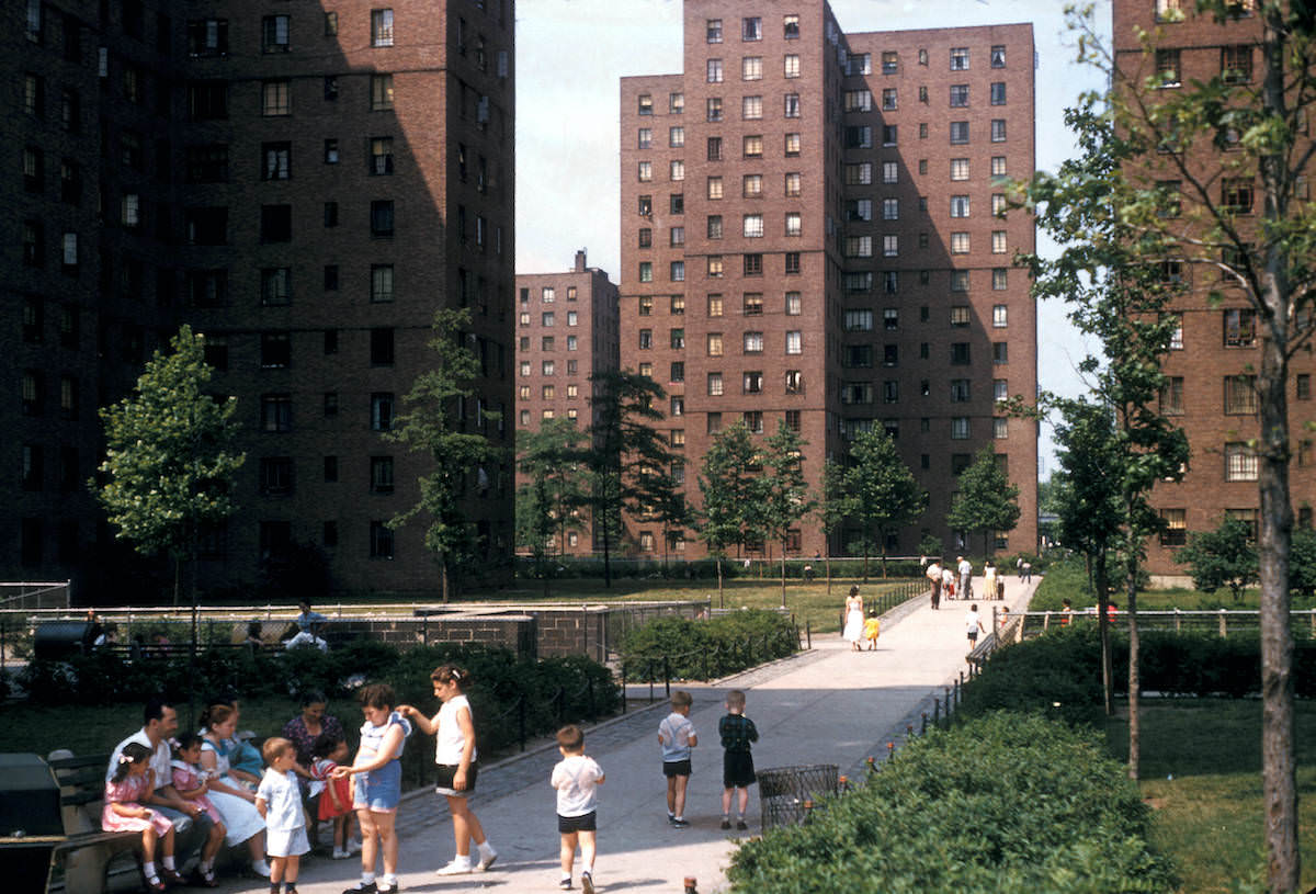 Public housing development, 1956