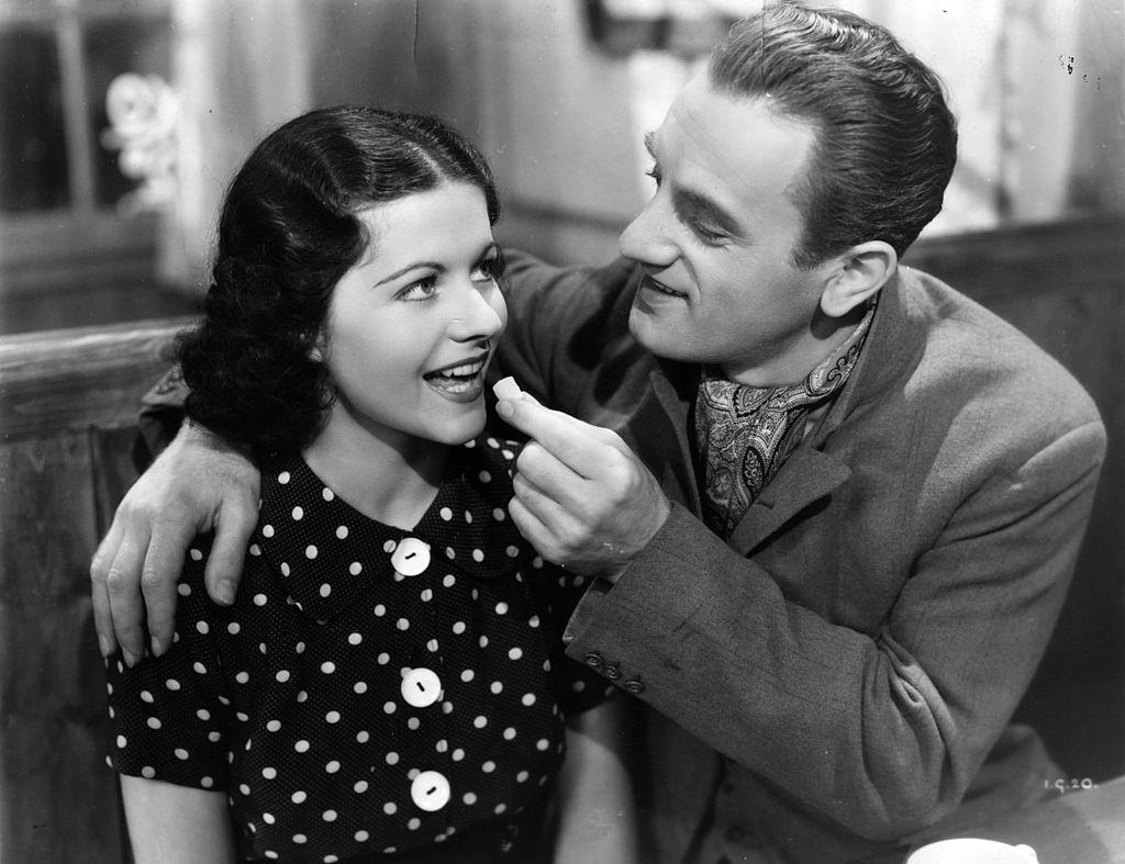 Margaret Lockwood with Arthur Tracy in the movie 'Interval For Romance', 1940
