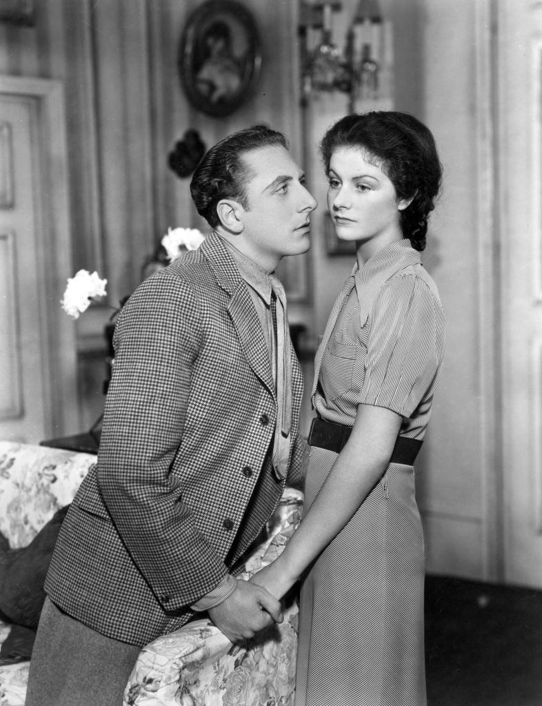 Margaret Lockwood with Jack Livesey in the play 'Family Affairs' at The Ambassadors Theatre, 1934.