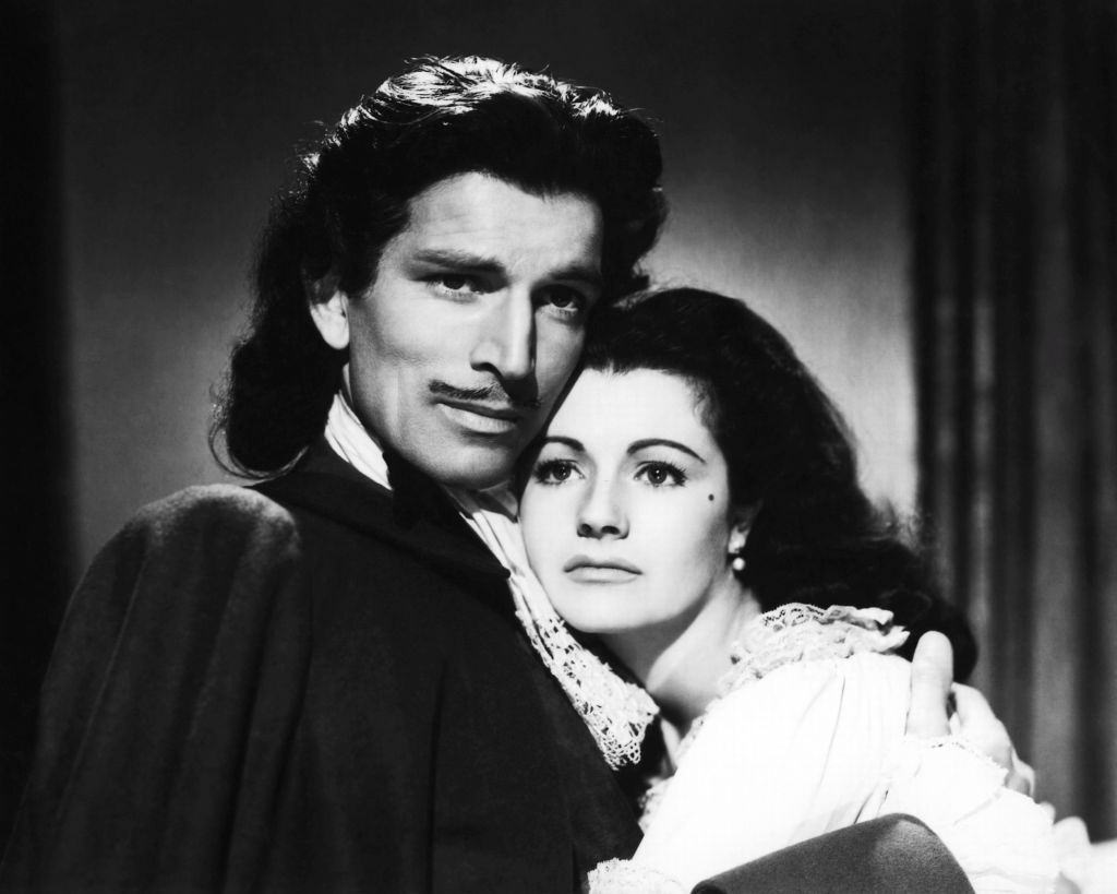 Margaret Lockwood with Michael Rennie in the movie 'The Wicked Lady', 1945.