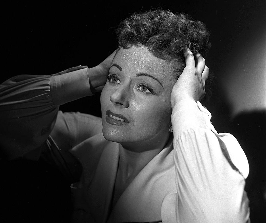 Margaret Lockwood in the film "Highly Dangerous", 1950.