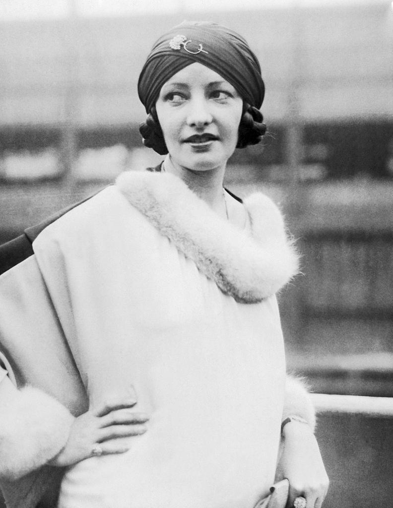 Natacha Rambova after the death of her husband Rudolph Valentino, 1920s.