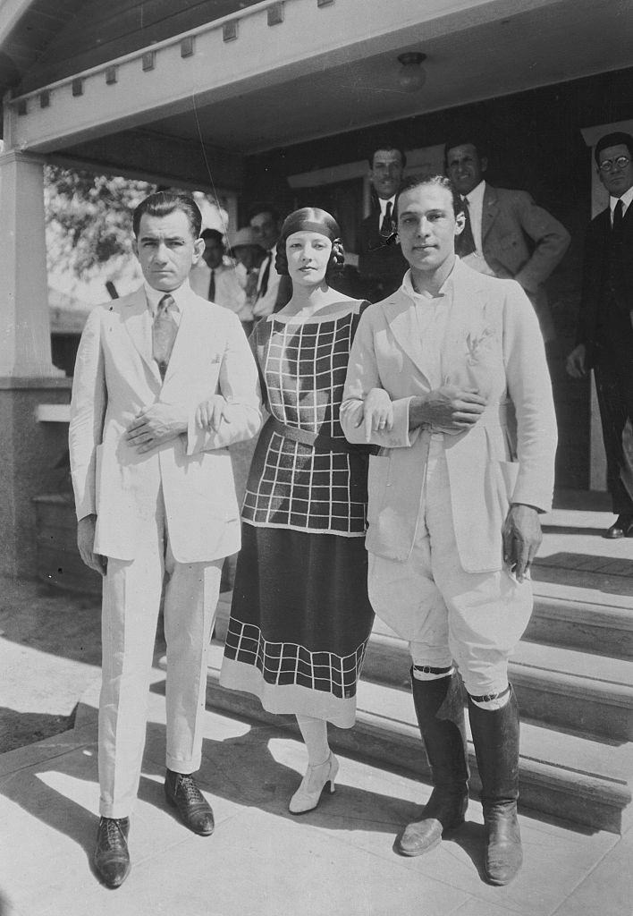 Rudolph Valentino and Natacha Rambova after wedding, 1922.