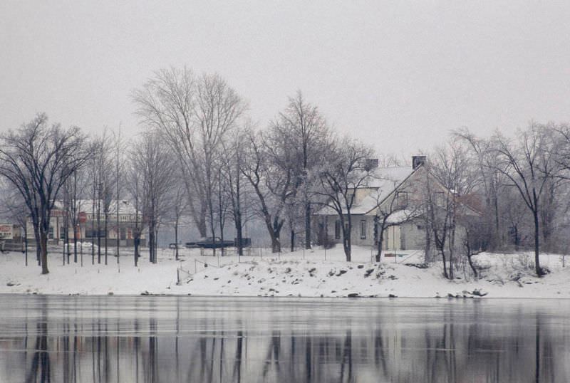 Bois-des-Filion. Mille Iles River, March 1969