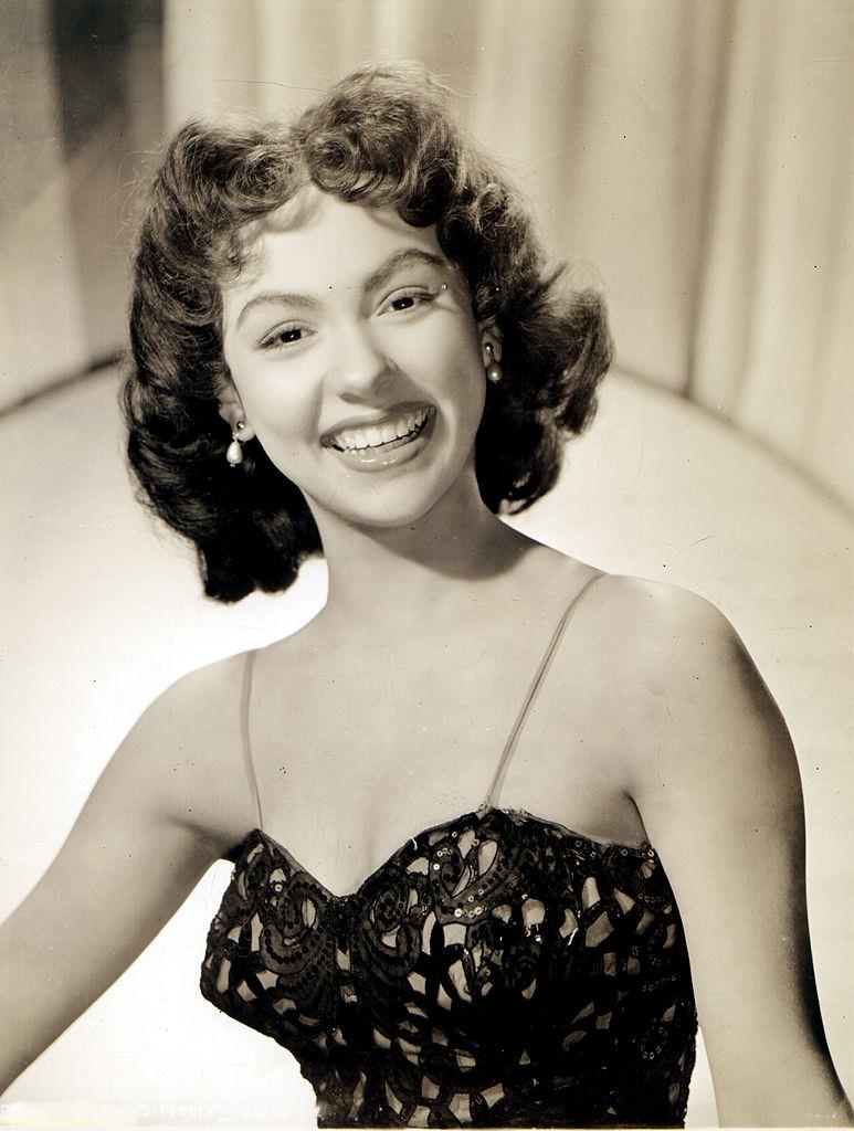 Rita Moreno smiling, 1950.