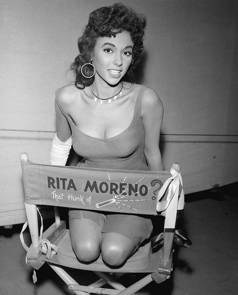 Rita Moreno in the chair, 1955.