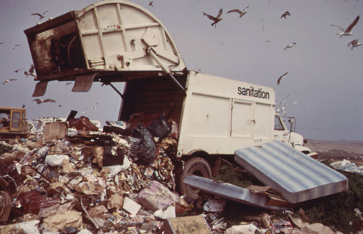 Landfill Operation Is Conducted by the City of New York on the Marshlands of Jamaica Bay, 1973