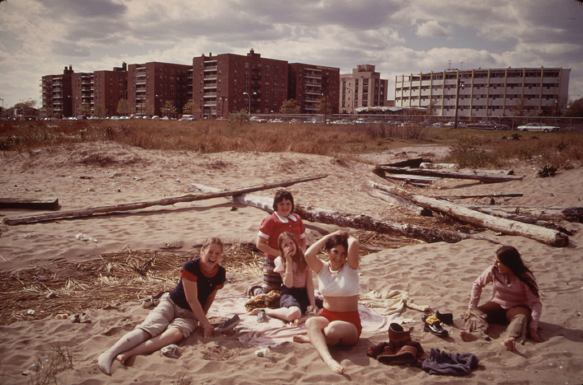 Performing for the Photographer on Plum Beach, May 1973