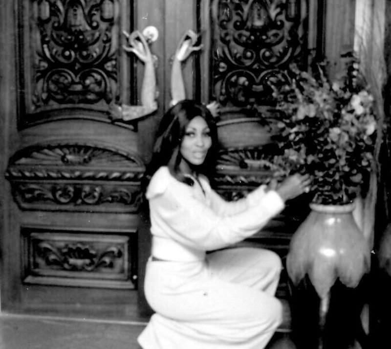 Tina Turner at Her Home in View Park, California, in 1972