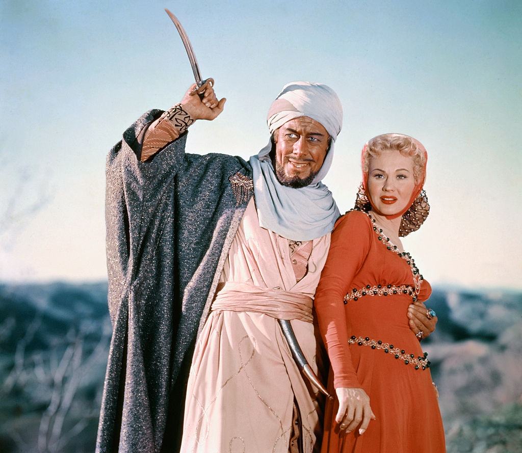 Virginia Mayo with Rex Harrison in the movie 'King Richard and the Crusaders', 1947.
