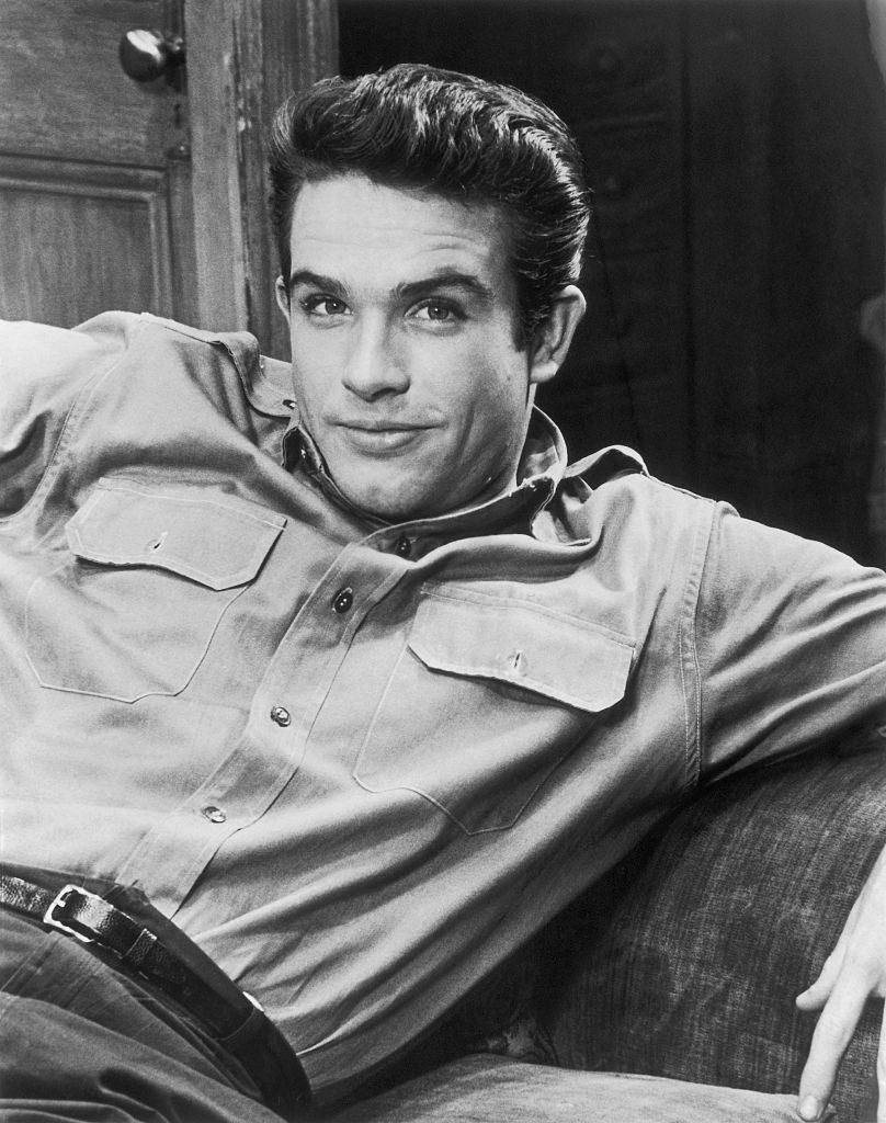 Warren Beatty on the set of Mickey One, 1965.