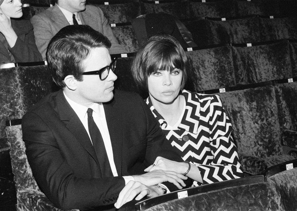 Warren Beatty with Leslie Caron, 1965.