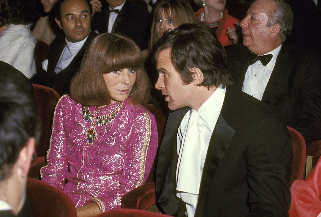 Warren Beatty and Guest during Premiere of "Flea In Her Ear" at Paris, 1968.