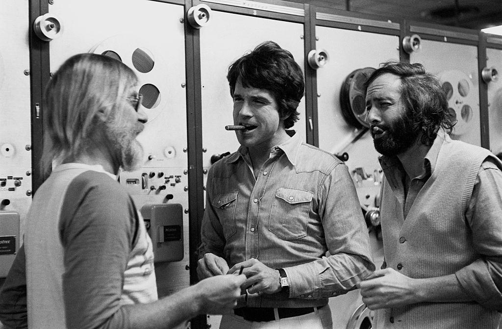 Warren Beatty with Hal Ashby and Robert Towne, 1970.
