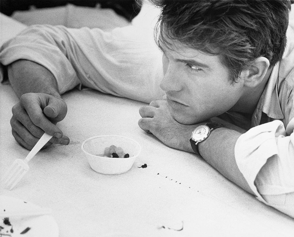 Warren Beatty in a very relaxed pose, 1960.