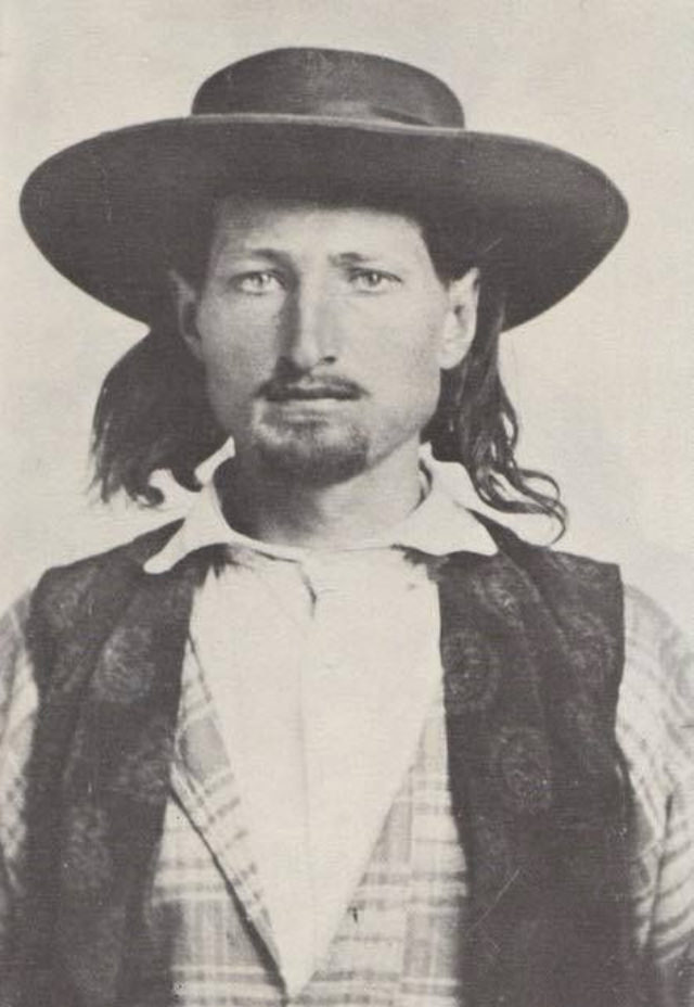 Portrait of a young James Butler Hickok, aka “Wild Bill” Hickok.