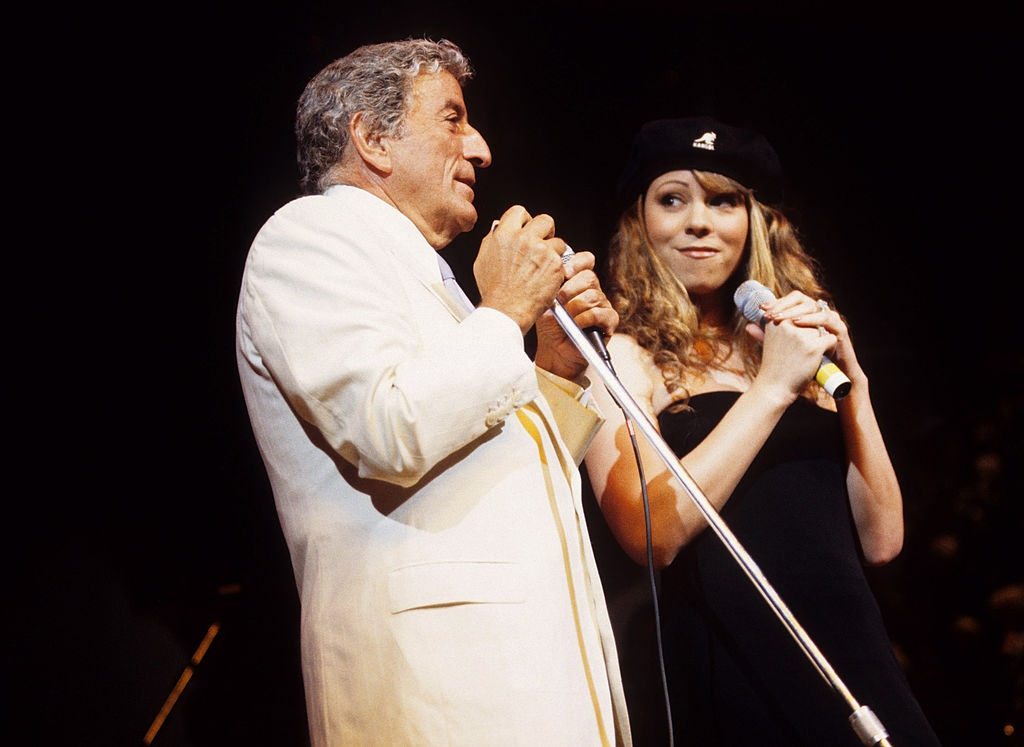 Mariah Carey with Tony Benett, 1993.