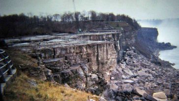 Niagra Falls drained