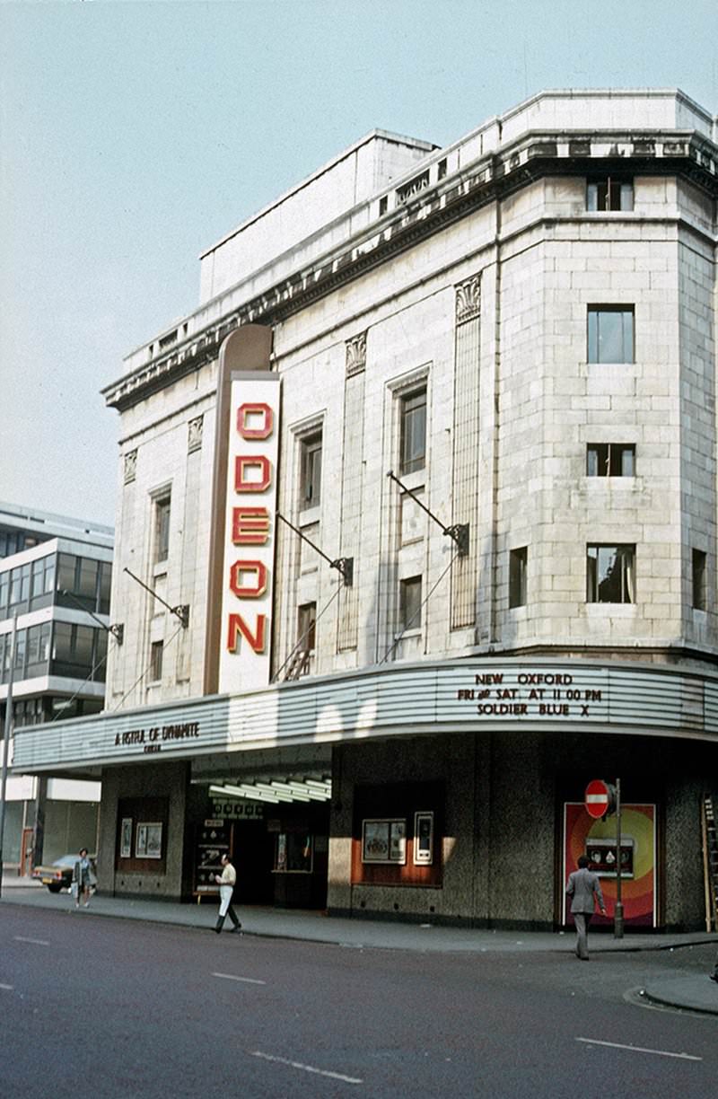 The Odeon cinema on Oxford Street, photographed September 1972