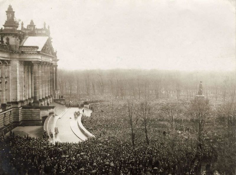 Communists at the Reichstag, Berlin