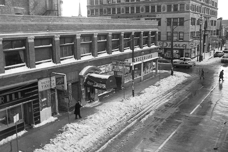 Belmont and Sheffield, Chicago, circa 1970s