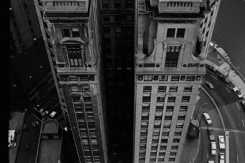 Chicago from above, circa 1970s